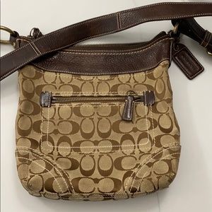 Coach Signature Jacquard crossbody purse